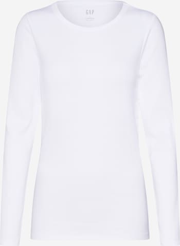 GAP Shirt 'LSMODCREW' in Wit: voorkant