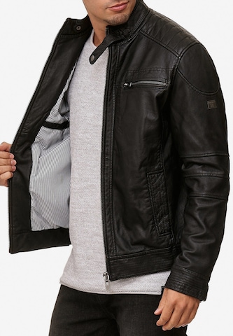 INDICODE JEANS Between-Season Jacket 'Germo' in Black