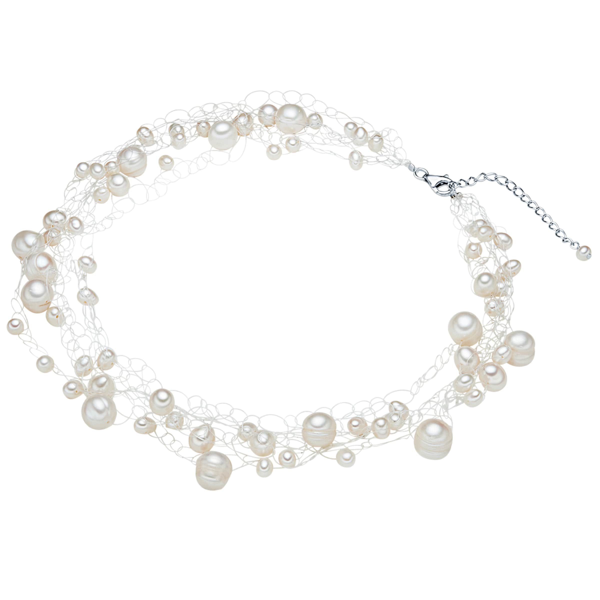 Valero Pearls - Cadena en plata: frente