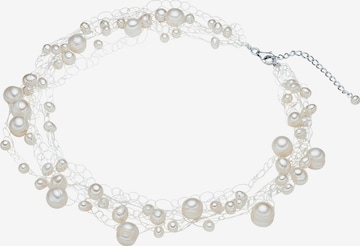 Valero Pearls Ketting in Zilver: voorkant