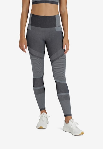 Athlecia Skinny Sportbroek 'Semaran' in Grijs: voorkant