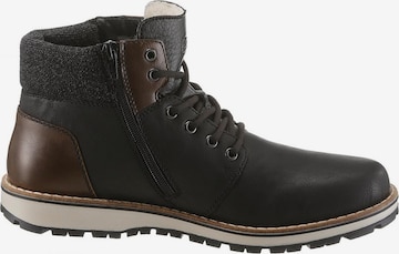 Rieker Lace-Up Boots in Black