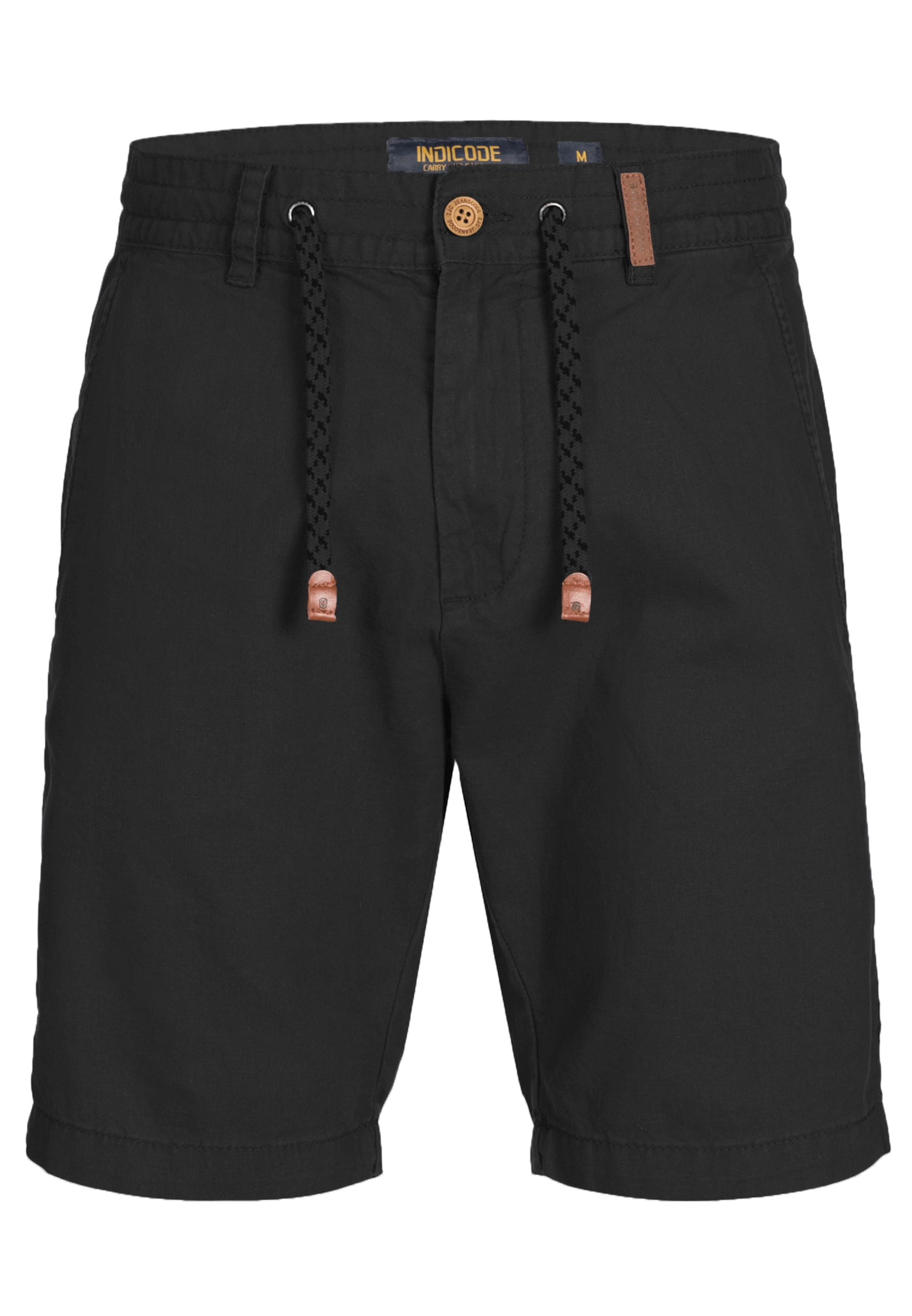 INDICODE JEANS Pants 'Bowmanville' in Black: front