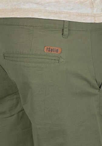 !Solid Regular Chino Pants 'Thement' in Green