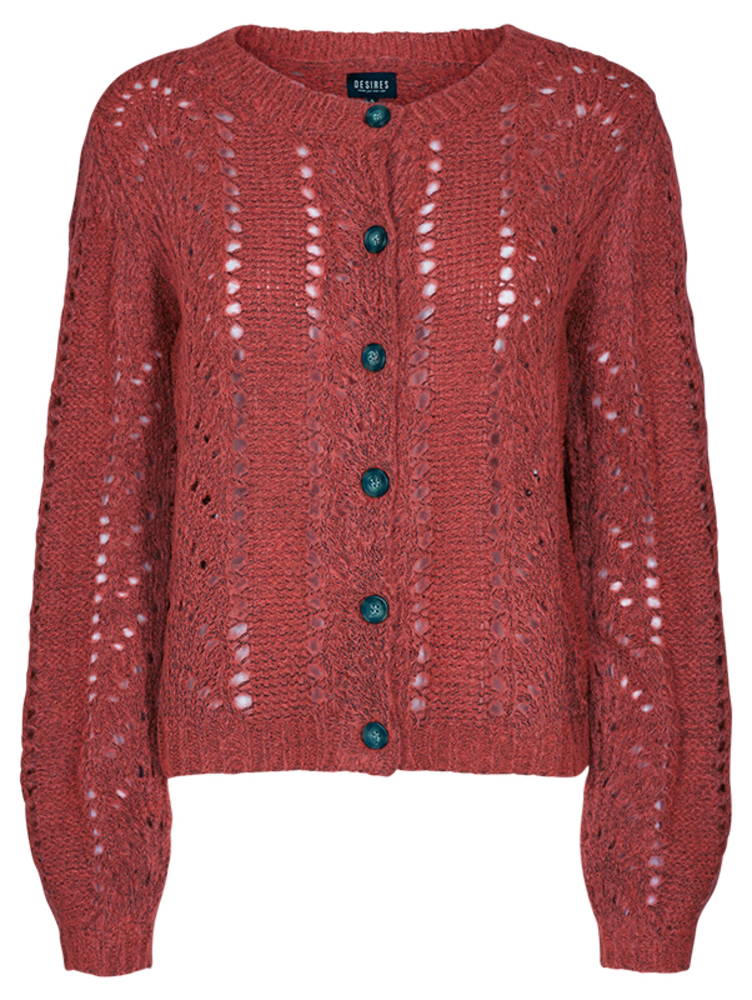 Desires - Gebreid vest 'Ramis 2' in de kleur Rood