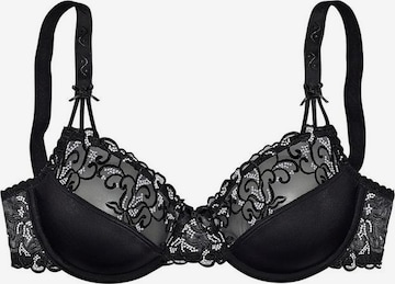 NUANCE T-shirt Bra in Black: front