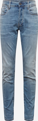 G-Star RAW Jeans '3301 Slim' in Blauw: voorkant