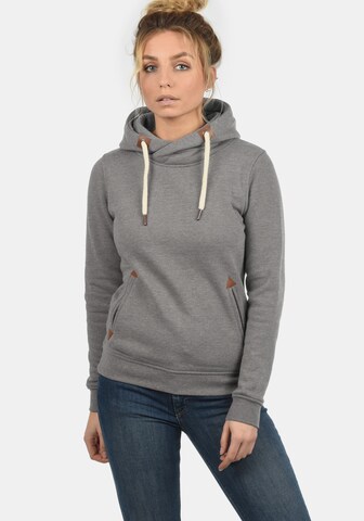 DESIRES Sweatshirt 'Vicky Hood' in Grey: front