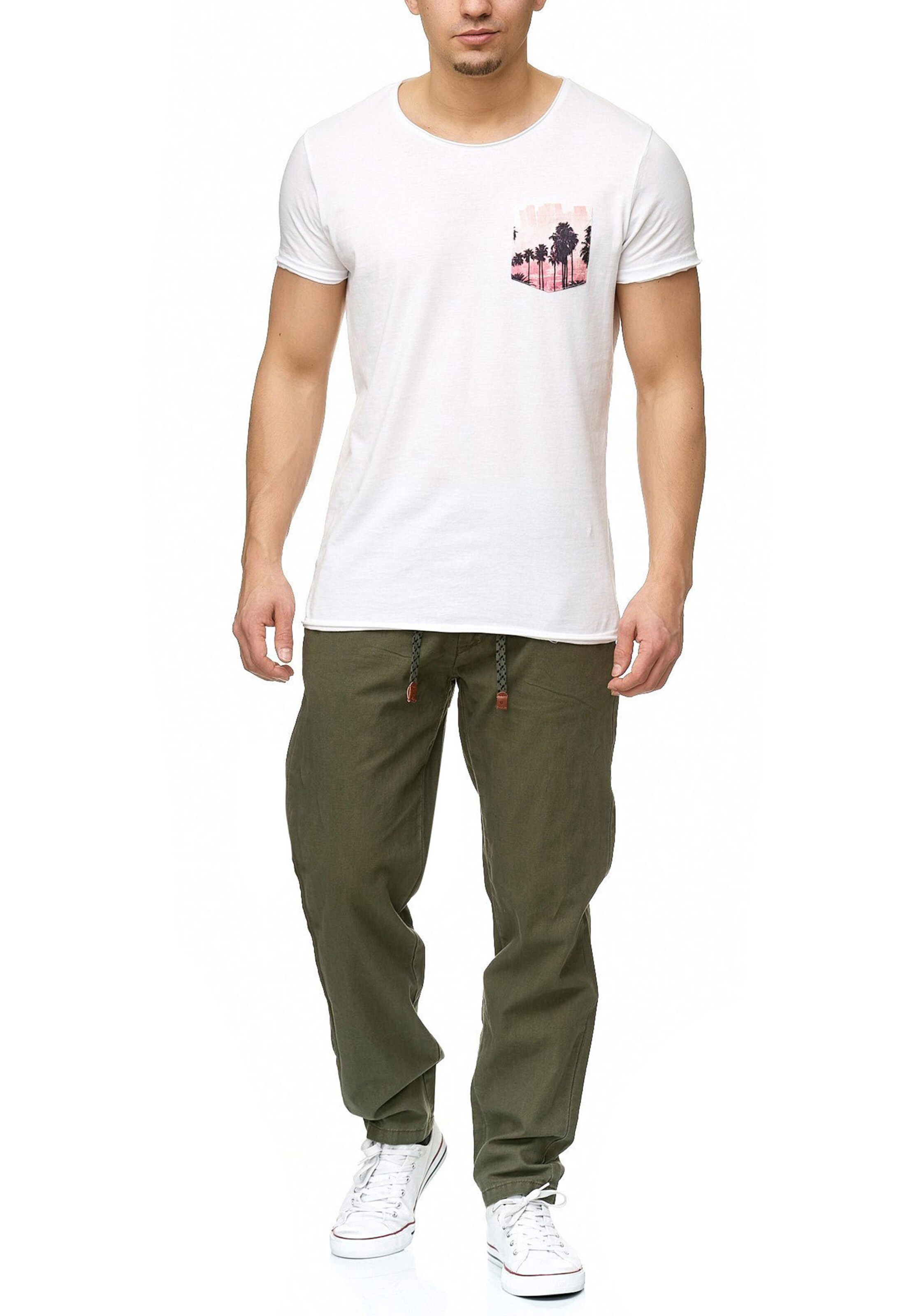 INDICODE JEANS Regular Chino 'Veneto' in Groen