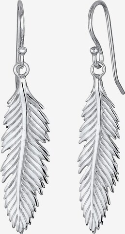 ELLI Earrings 'Feder' in Silver: front