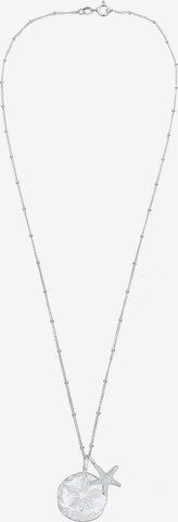 ELLI Necklace 'Blume, Multipendants, Seestern' in Silver: front