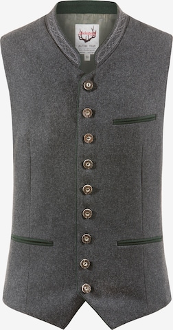 STOCKERPOINT Мъжка жилетка в традиционен стил 'Sirius' в сиво: отпред