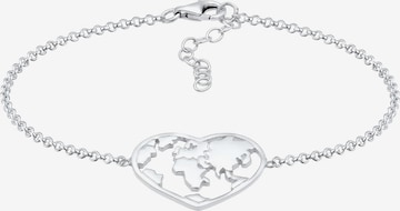 ELLI Bracelet 'Weltkugel' in Silver: front