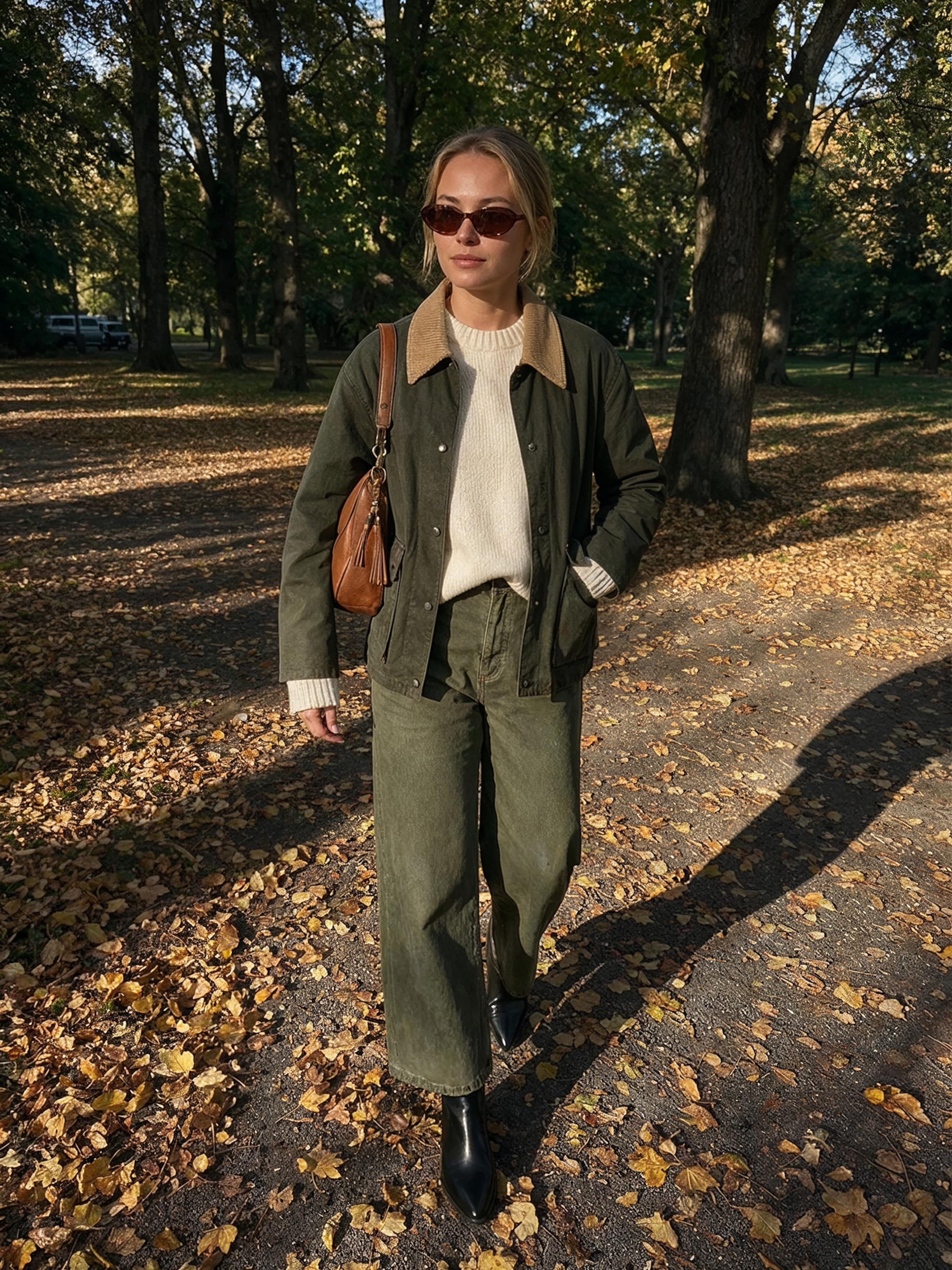 The AY Style Collective - Olive Barn Jacket And Jeans Look