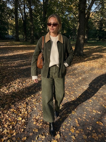 Olive Barn Jacket And Jeans Look