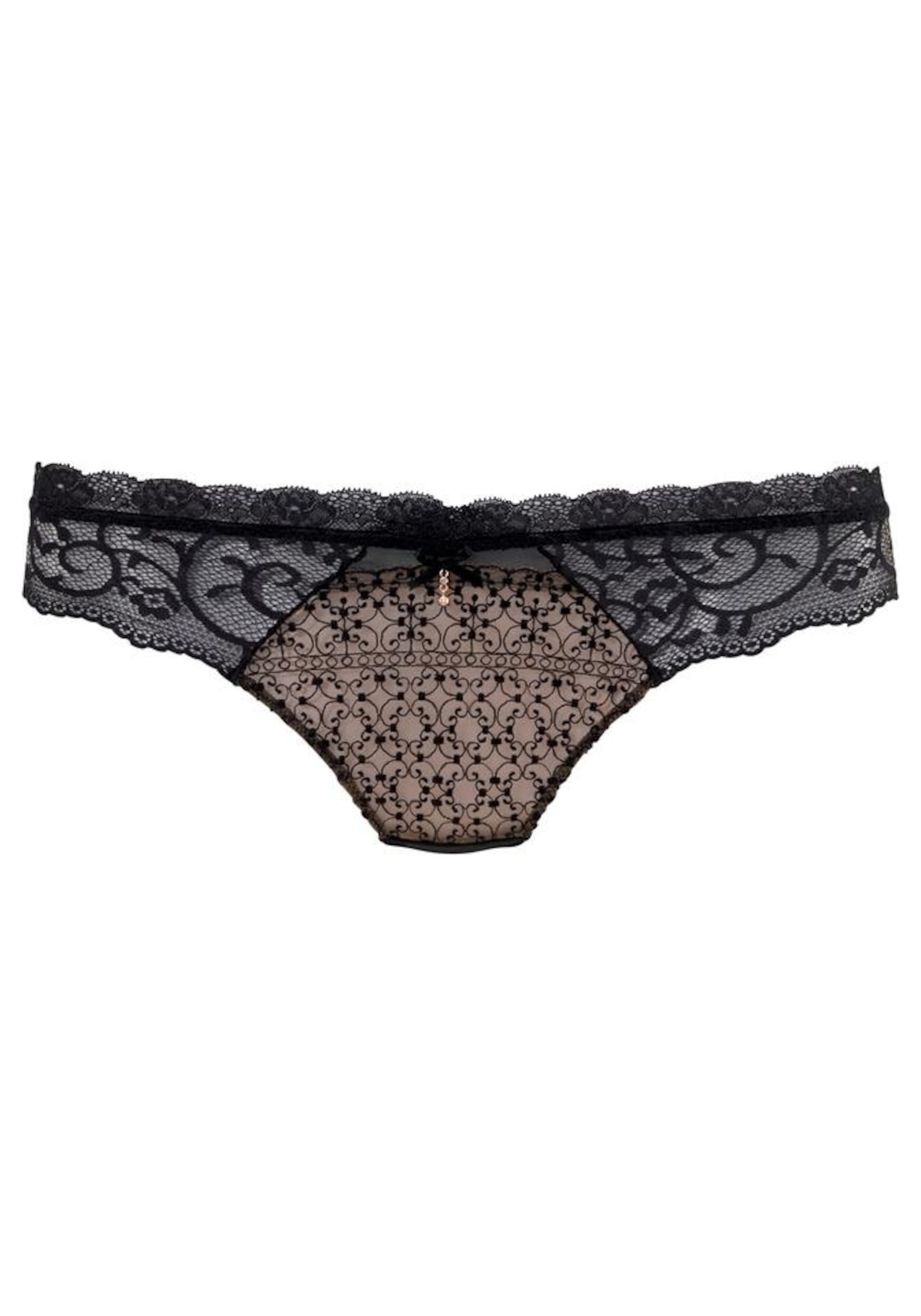 NUANCE Stringit värissä musta: etupuoli