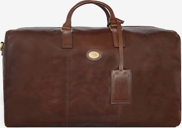 The Bridge Travel Bag in Brown: front