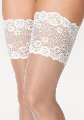 LASCANA Hold-up stockings in White