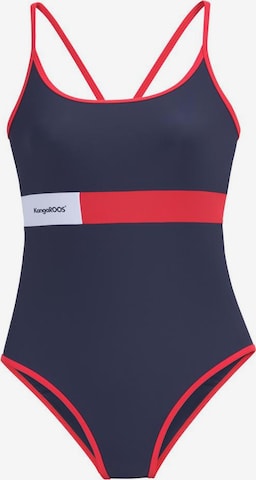 KangaROOS T-shirt Swimsuit in Blue: front