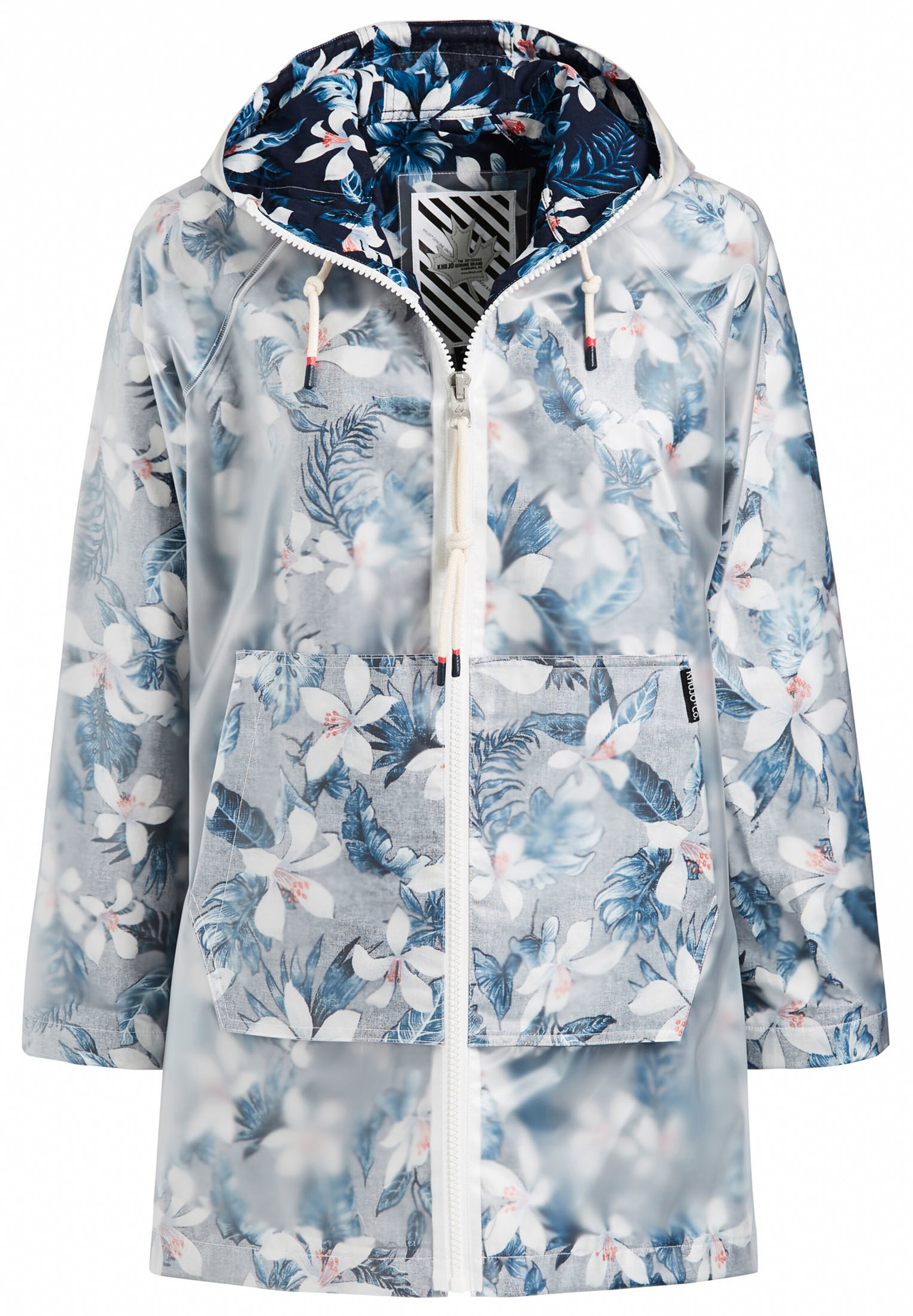 khujo - Functionele mantel 'Evelyna' in de kleur Hemelsblauw