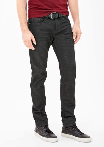 s.Oliver RED LABEL Slimfit Jeans in Zwart: voorkant