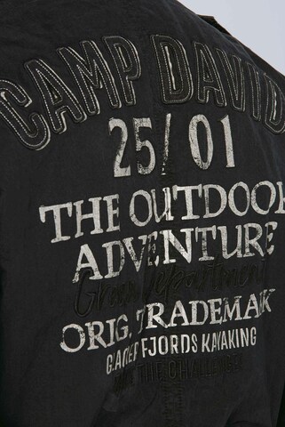 CAMP DAVID Between-Season Jacket in Black: front