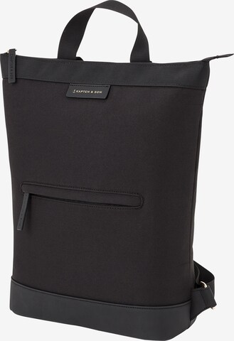 Kapten & Son Backpack 'Umeå All Black' in Black: side