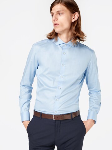 DRYKORN Slim Fit Business Hemd 'ELIAS' in Blau