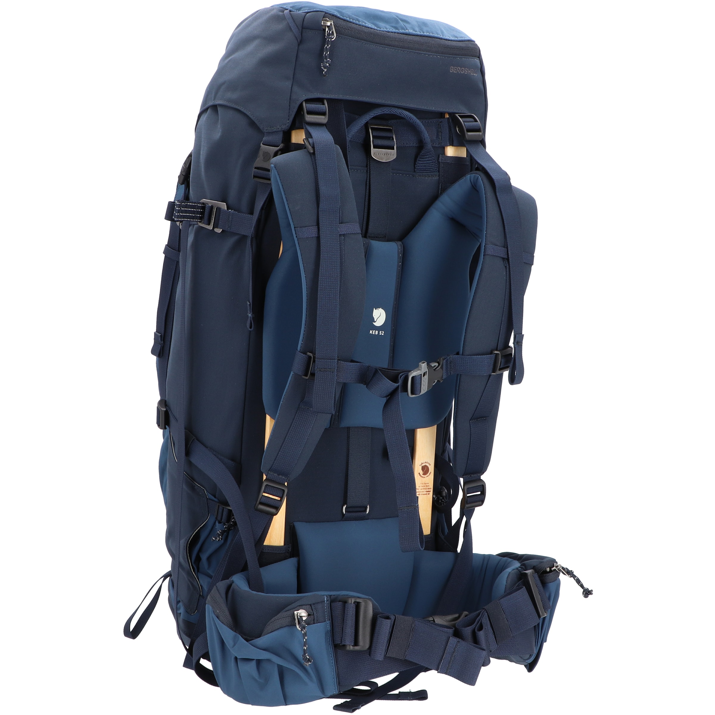 Zaino sportivo 'Keb 52' di Fjällräven in blu