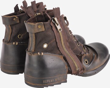 ruda REPLAY Auliniai batai su raišteliais 'Clutch'