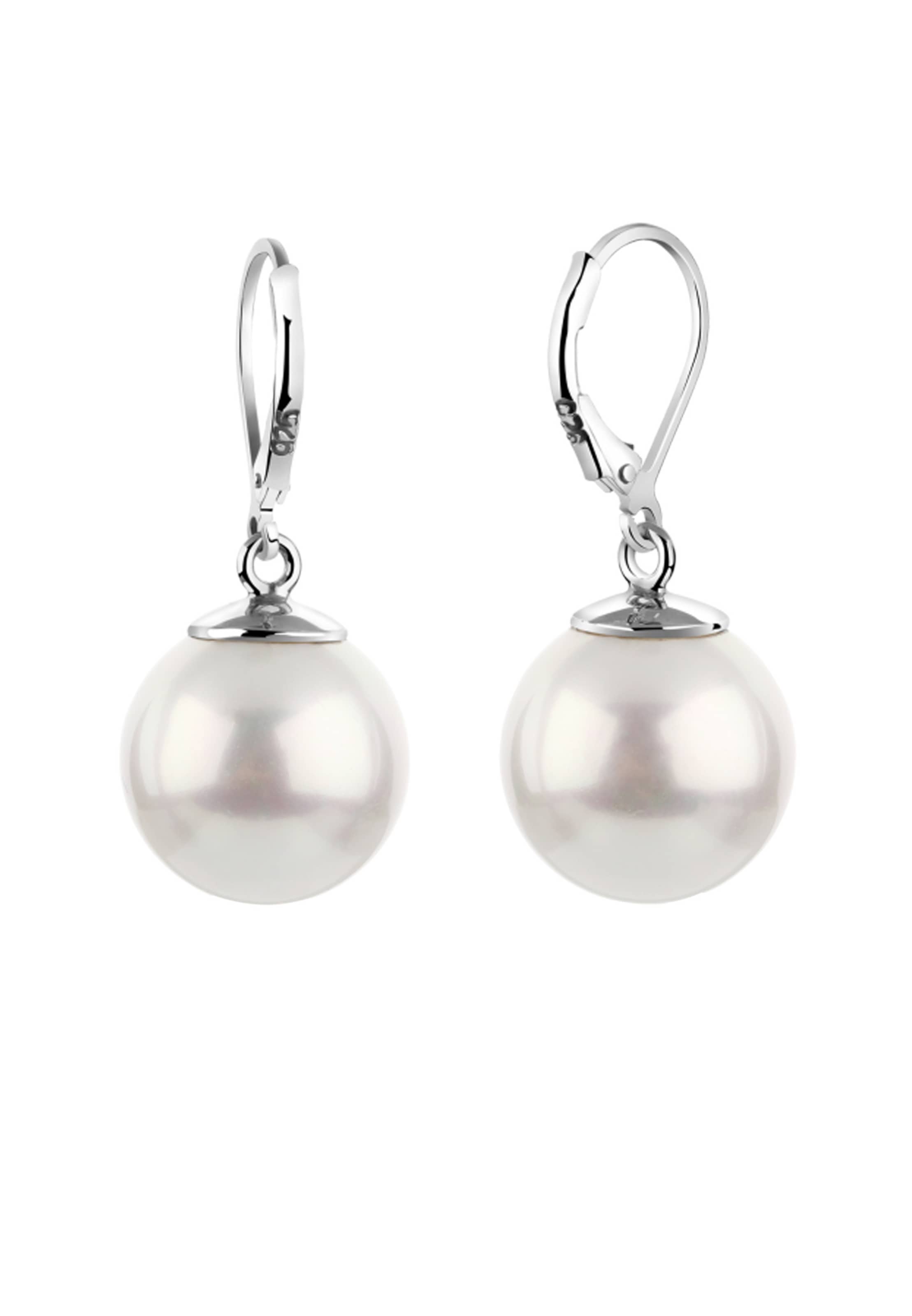 Boucles d'oreilles Nenalina en blanc : devant