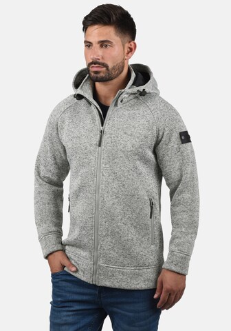 INDICODE JEANS Kapuzensweatjacke 'Chillingworth' in Grau: predná strana