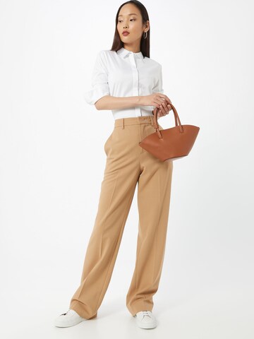 SET Loose fit Trousers with creases in Brown