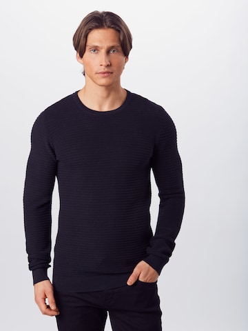 Lindbergh Regular fit Sweater in Black: front