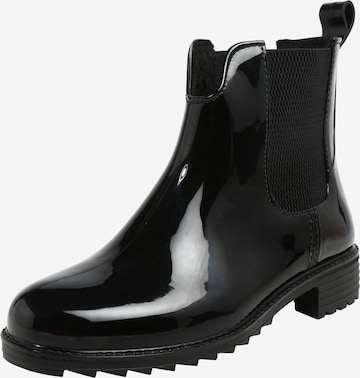 Rieker Rubber Boots in Black: front