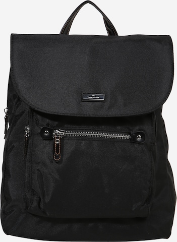 TOM TAILOR Backpack 'Rina' in Black: front