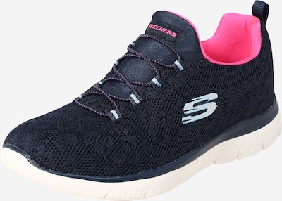 SKECHERS Platform trainers 'Summits' in Navy / Opal / Pink / White, Item view