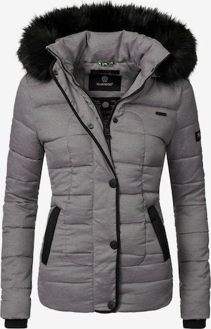 MARIKOO Зимняя куртка 'Unique' в Серый: спереди