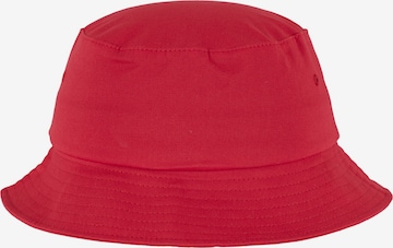 Chapeaux 'Bucket' Flexfit en rouge : devant