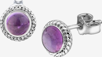 Boucles d'oreilles Nenalina en violet : devant