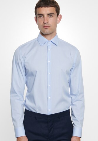 SEIDENSTICKER Slim Fit Businesshemd 'Slim' in Blau