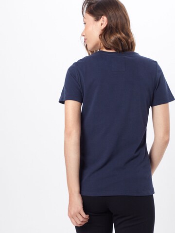 T-shirt Superdry en bleu : derrière