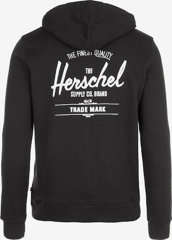 Herschel Zip-Up Hoodie in Black