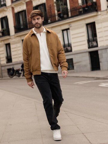 Brown Jacket Look by DAN FOX APPAREL