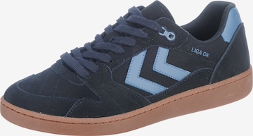 Hummel Athletic Shoes 'Liga' in Blue: front