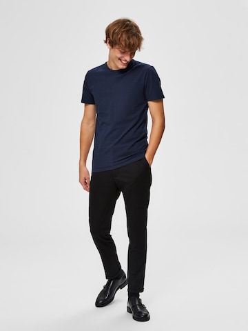 T-Shirt SELECTED HOMME en bleu