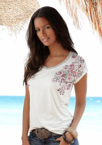 BEACH TIME Shirt in White