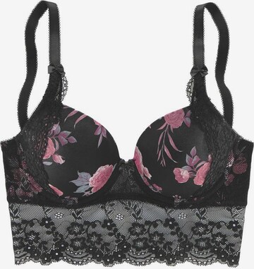 LASCANA Push-up Bra in Black: front