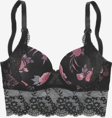 Push-up Soutien-gorge LASCANA en noir : devant