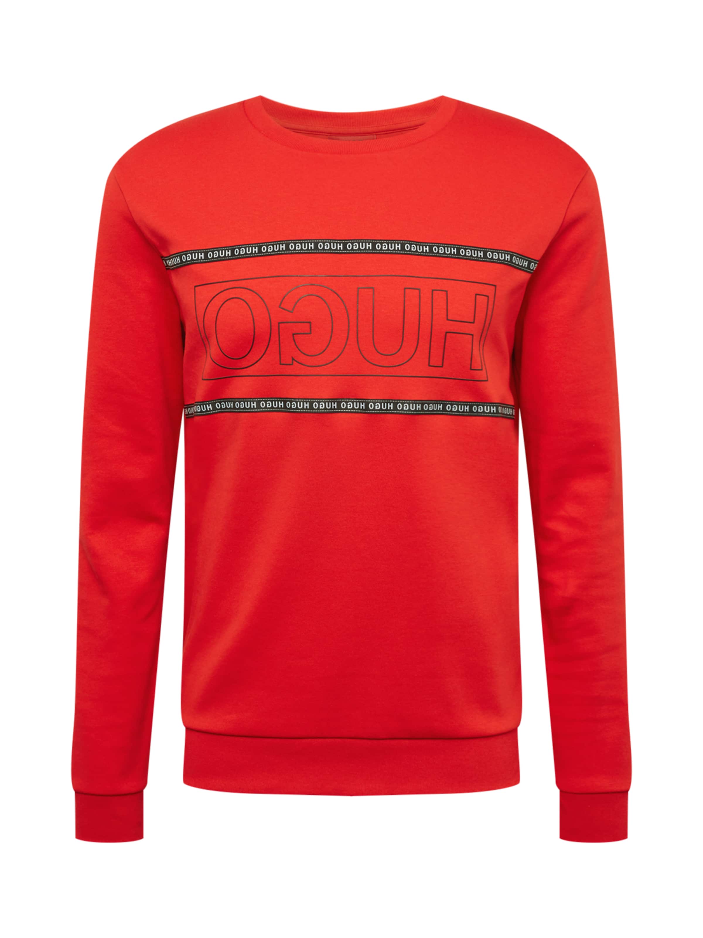 HUGO - Sweatshirt 'Dicago' in de kleur Rood